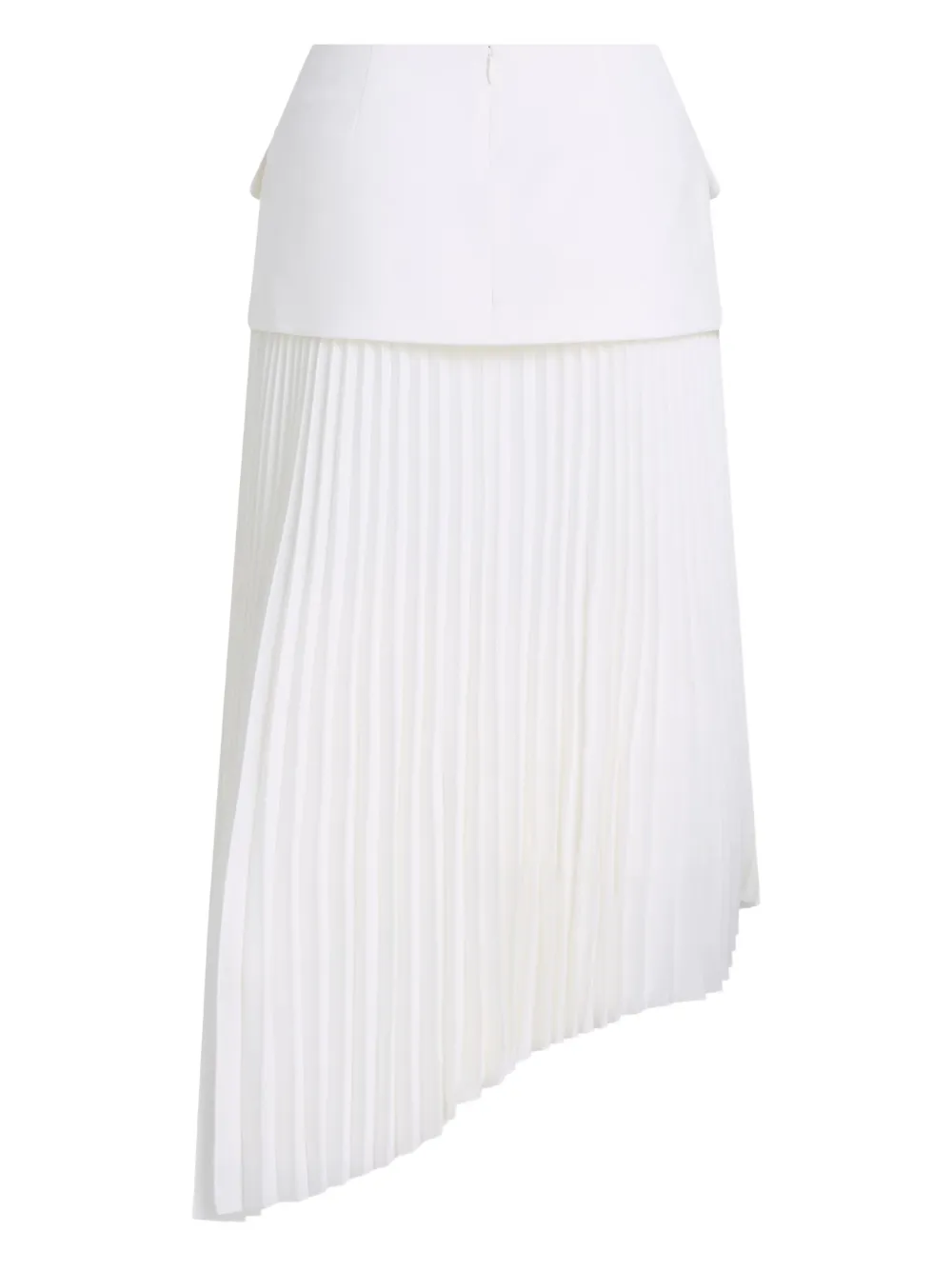 Karl Lagerfeld Karl Studio Pleated Panelled Skirt In White