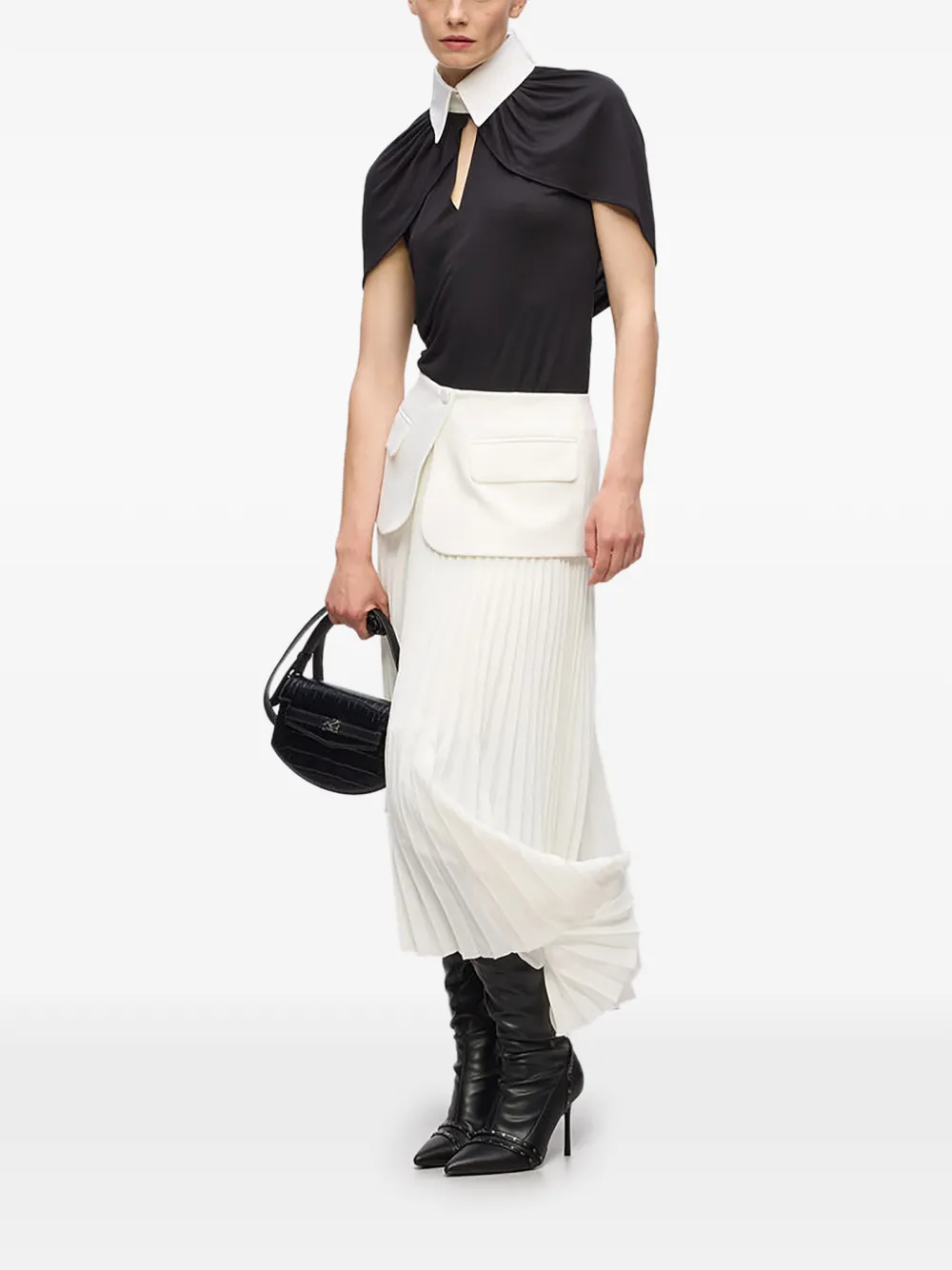 Karl Lagerfeld Karl Studio pleated panelled skirt | Pleated Skirts | Image 2