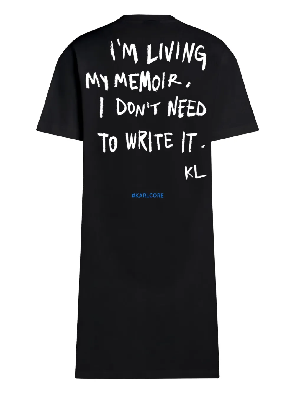 Karl Lagerfeld Jeans Midi-jurk met logoprint - Zwart