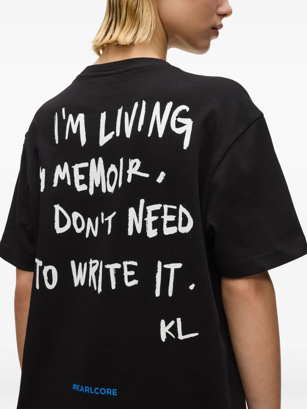 Karl Lagerfeld Jeans Midi-jurk met logoprint Zwart