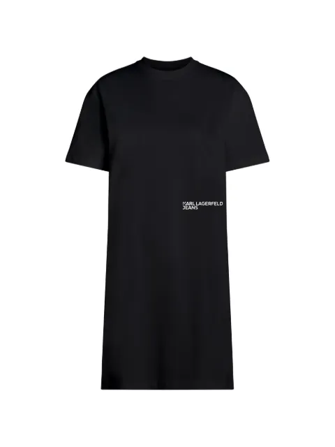 logo-print mini dress