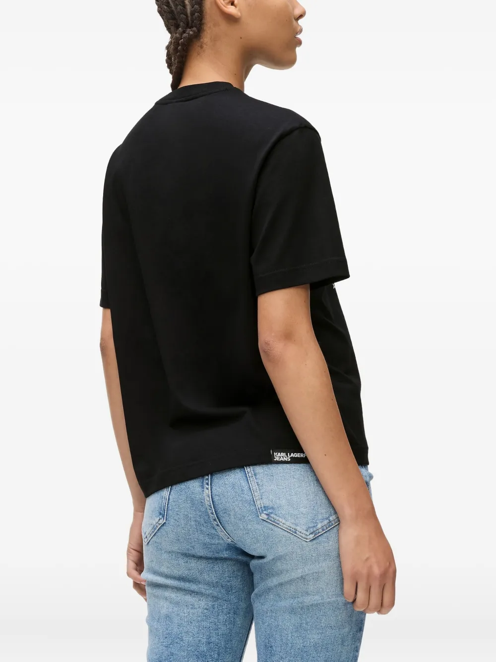 Karl Lagerfeld Jeans T-shirt met logoprint Zwart