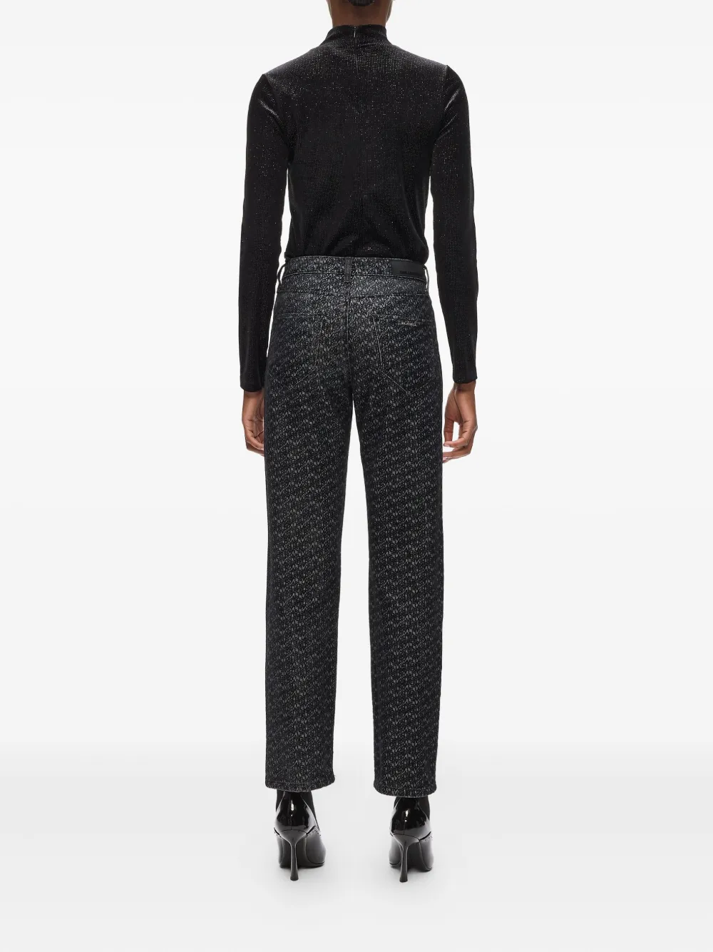 Karl Lagerfeld Straight denim broek Grijs