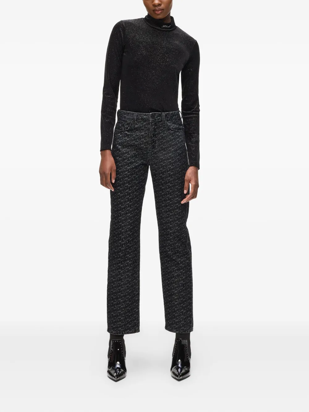 Karl Lagerfeld Straight denim broek - Grijs