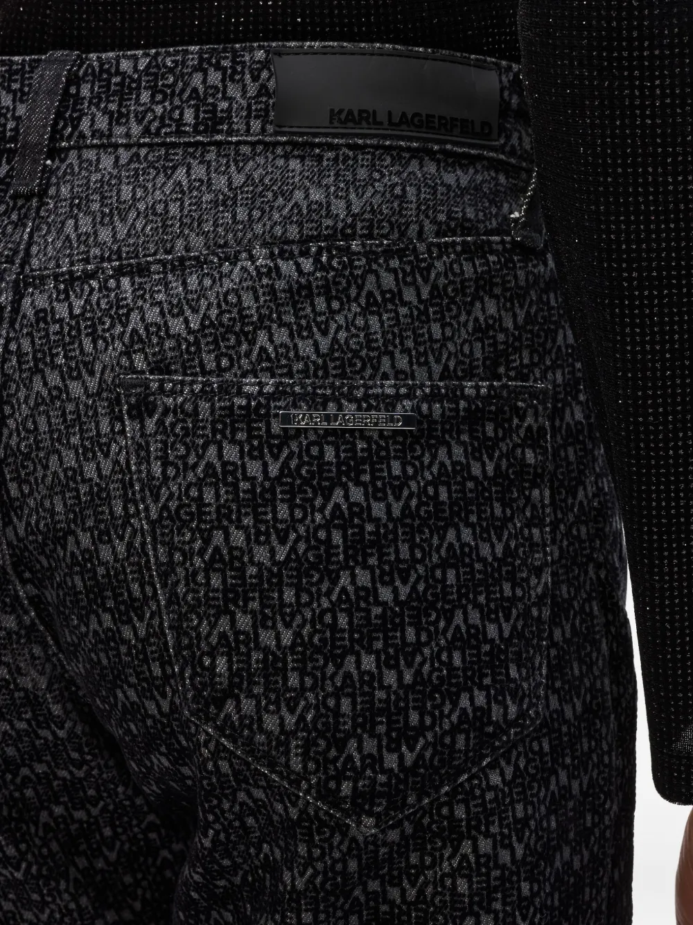 Karl Lagerfeld Straight denim broek Grijs