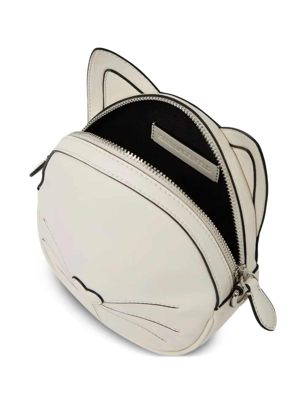 Karl Lagerfeld Ikon Le Chat crossbodytas Wit