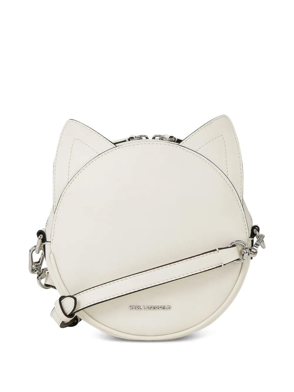 Karl Lagerfeld Ikon Le Chat crossbodytas Wit