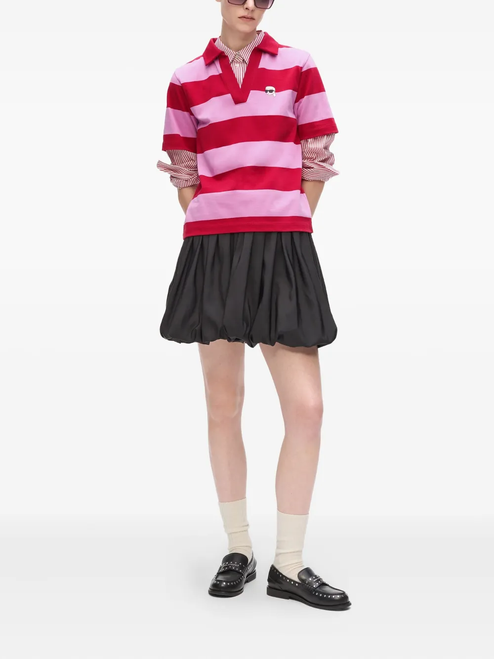 Karl Lagerfeld striped polo-collar t-shirt | T-Shirts & Jersey Shirts | Image 2