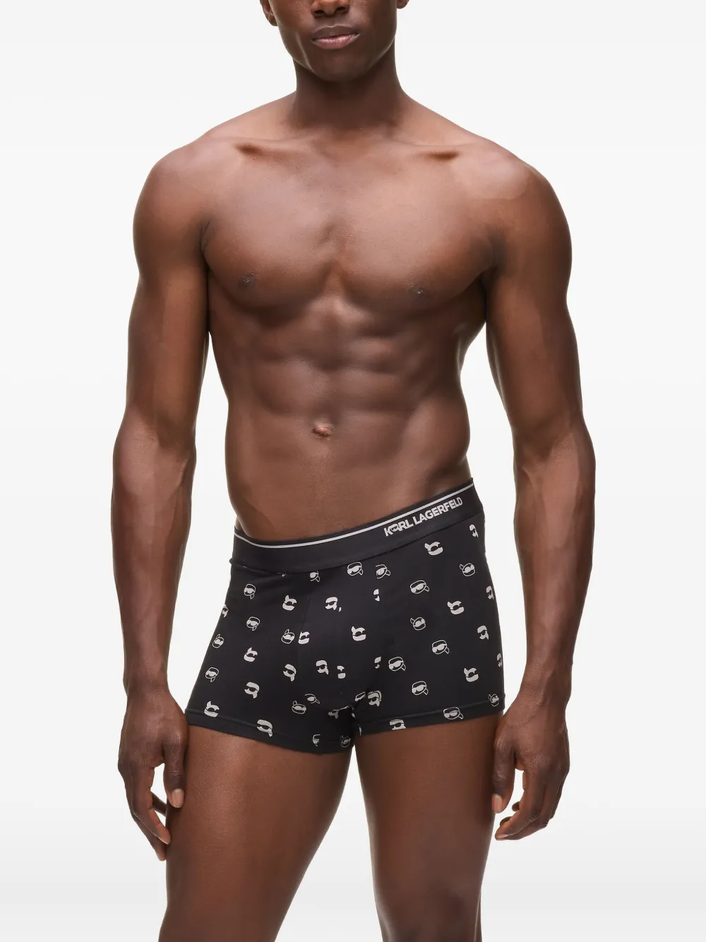Karl Lagerfeld Ikon boxershorts en sokken set Zwart