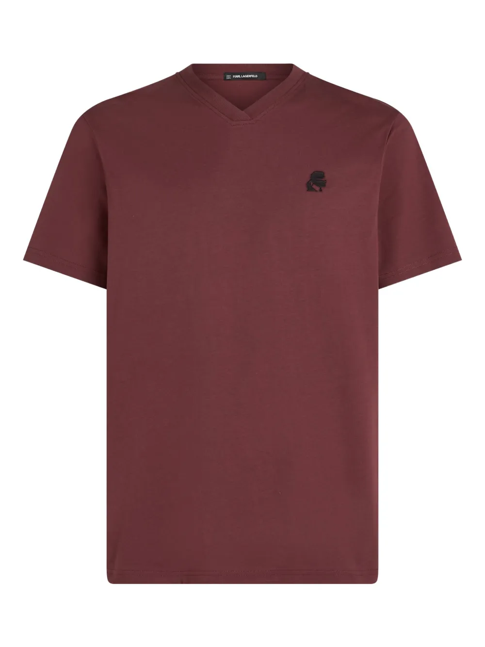 Karl Lagerfeld Kameo V-neck T-shirt | Red | Image 1