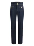 Karl Lagerfeld double-button patch-pocket jeans - Blue