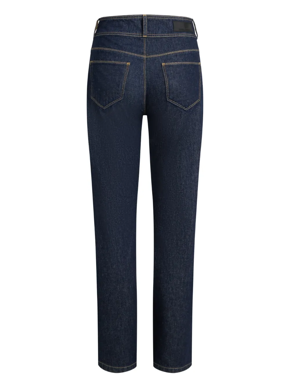 Karl Lagerfeld Double-button Patch-pocket Jeans In Blue