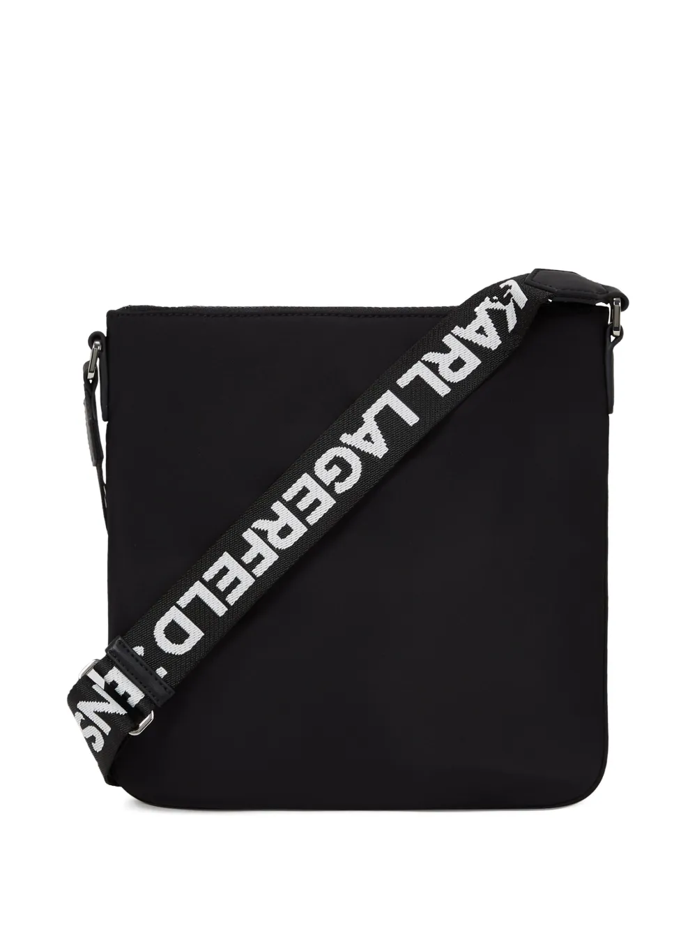Karl Lagerfeld Jeans Messengertas met logo-applicatie Zwart