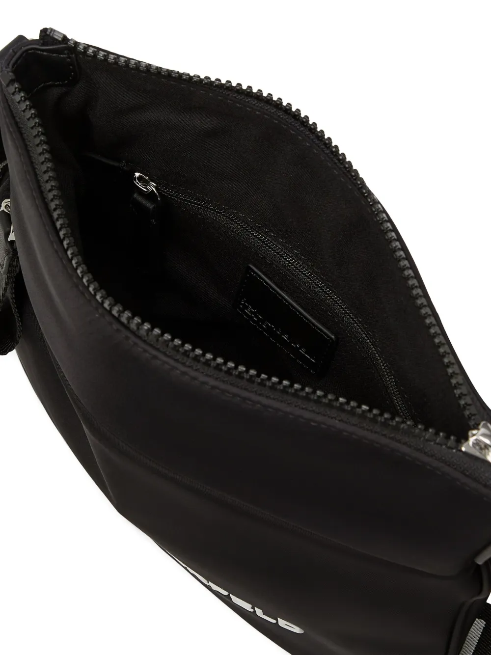 Karl Lagerfeld Jeans Messengertas met logo-applicatie Zwart