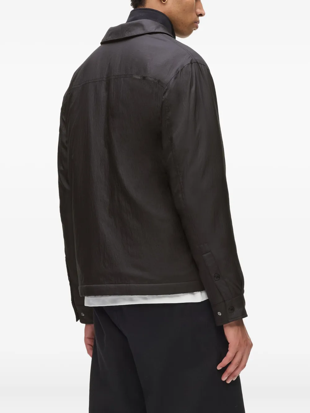 Karl Lagerfeld Jeans Button-fastening Jacket In Black