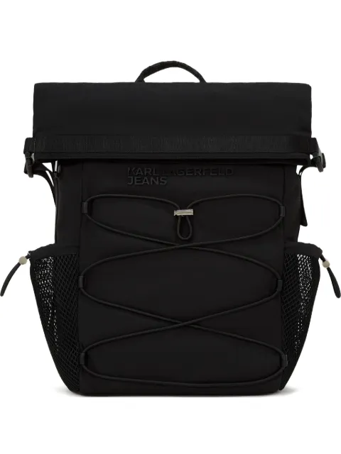 Karl Lagerfeld Jeans Utility roll-top drawstring backpack