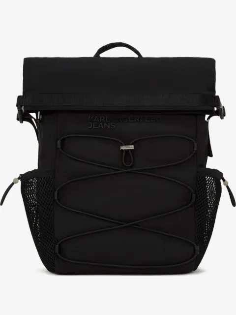 Karl Lagerfeld Jeans mochila utility con cordones