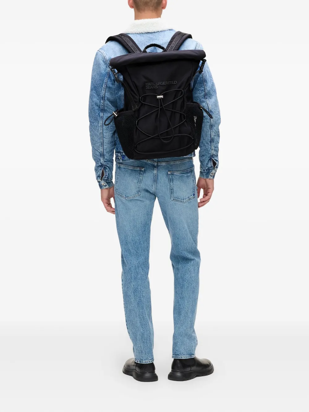 Karl Lagerfeld Jeans Utility roll-top drawstring backpack | Image 2