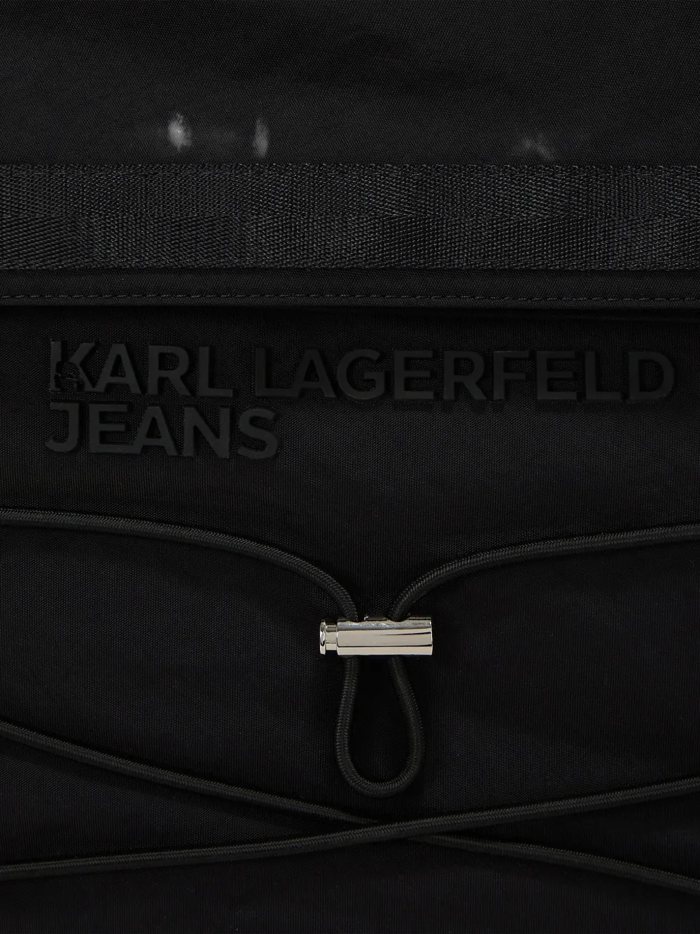 Karl Lagerfeld Jeans Cargo rugzak met trekkoord Zwart