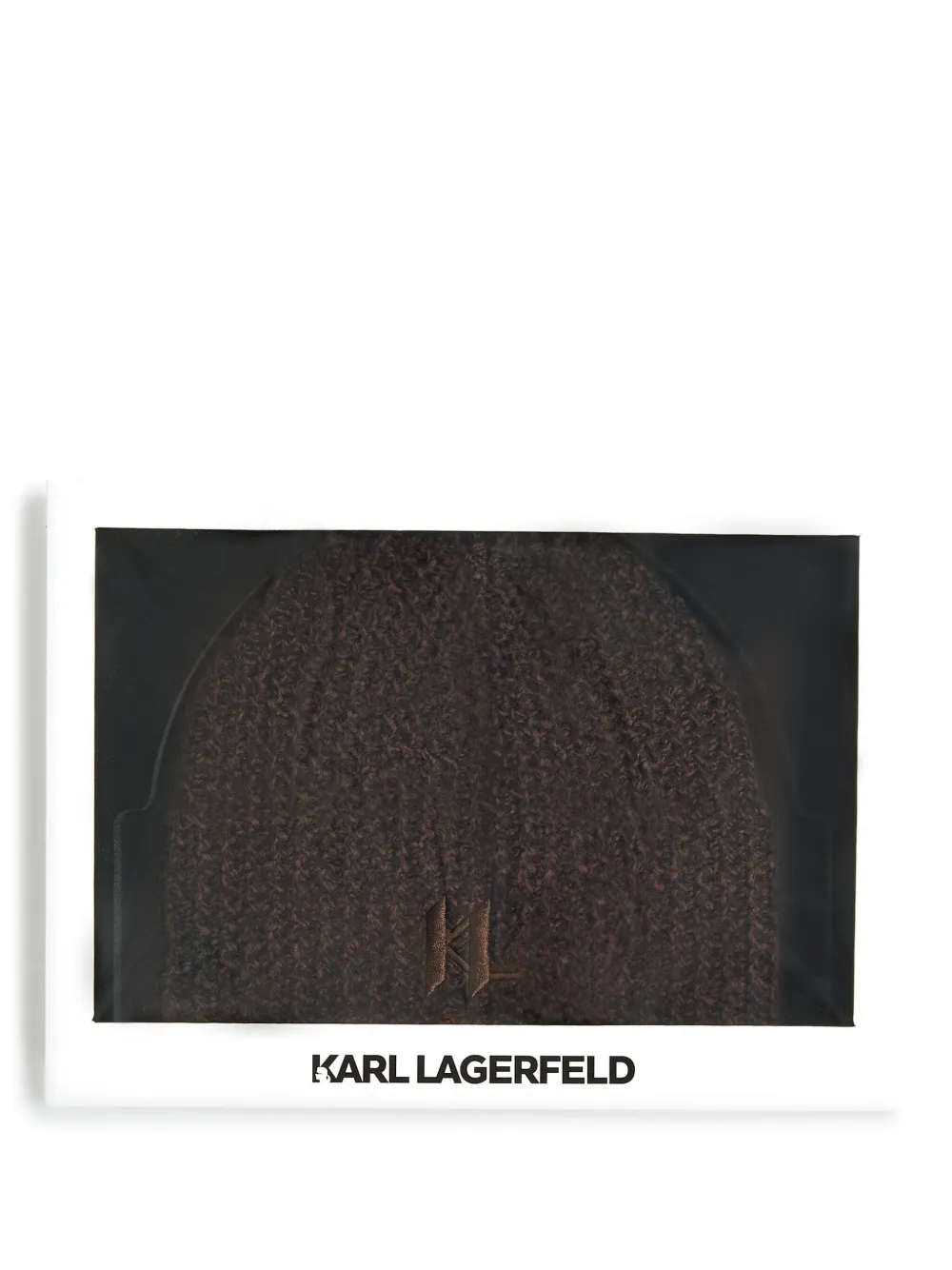Karl Lagerfeld Muts met geborduurd logo Bruin