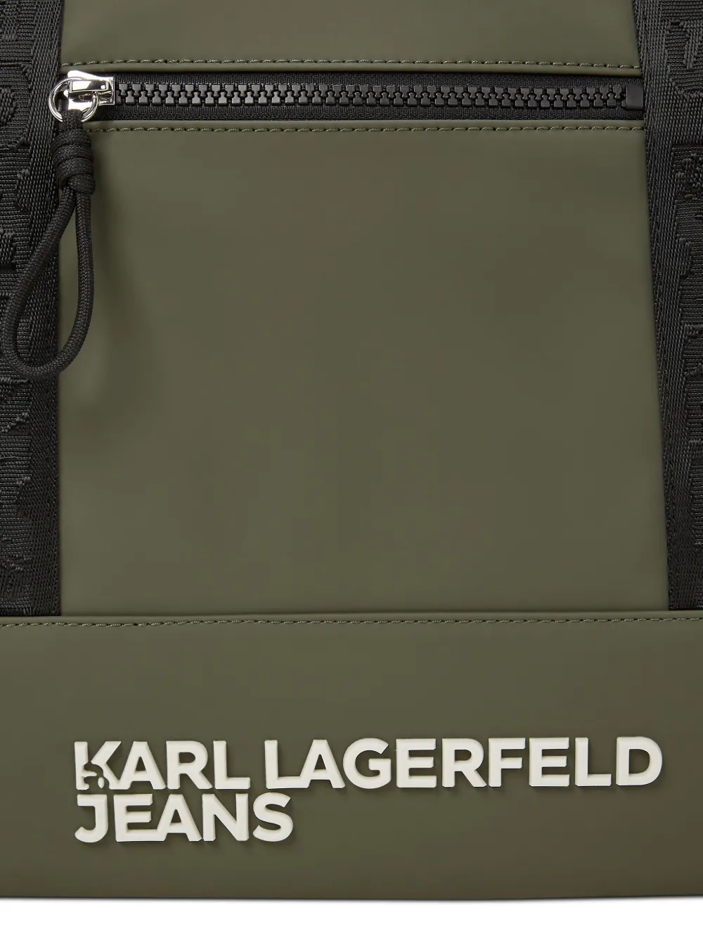 Karl Lagerfeld Jeans Reistas met logoplakkaat Groen