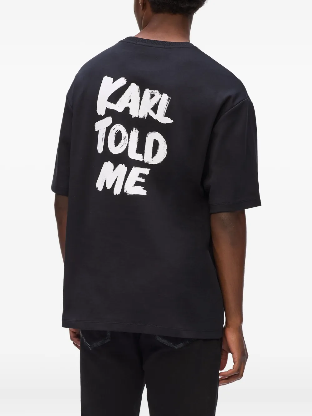 Karl Lagerfeld Karl Told Me T-shirt Zwart