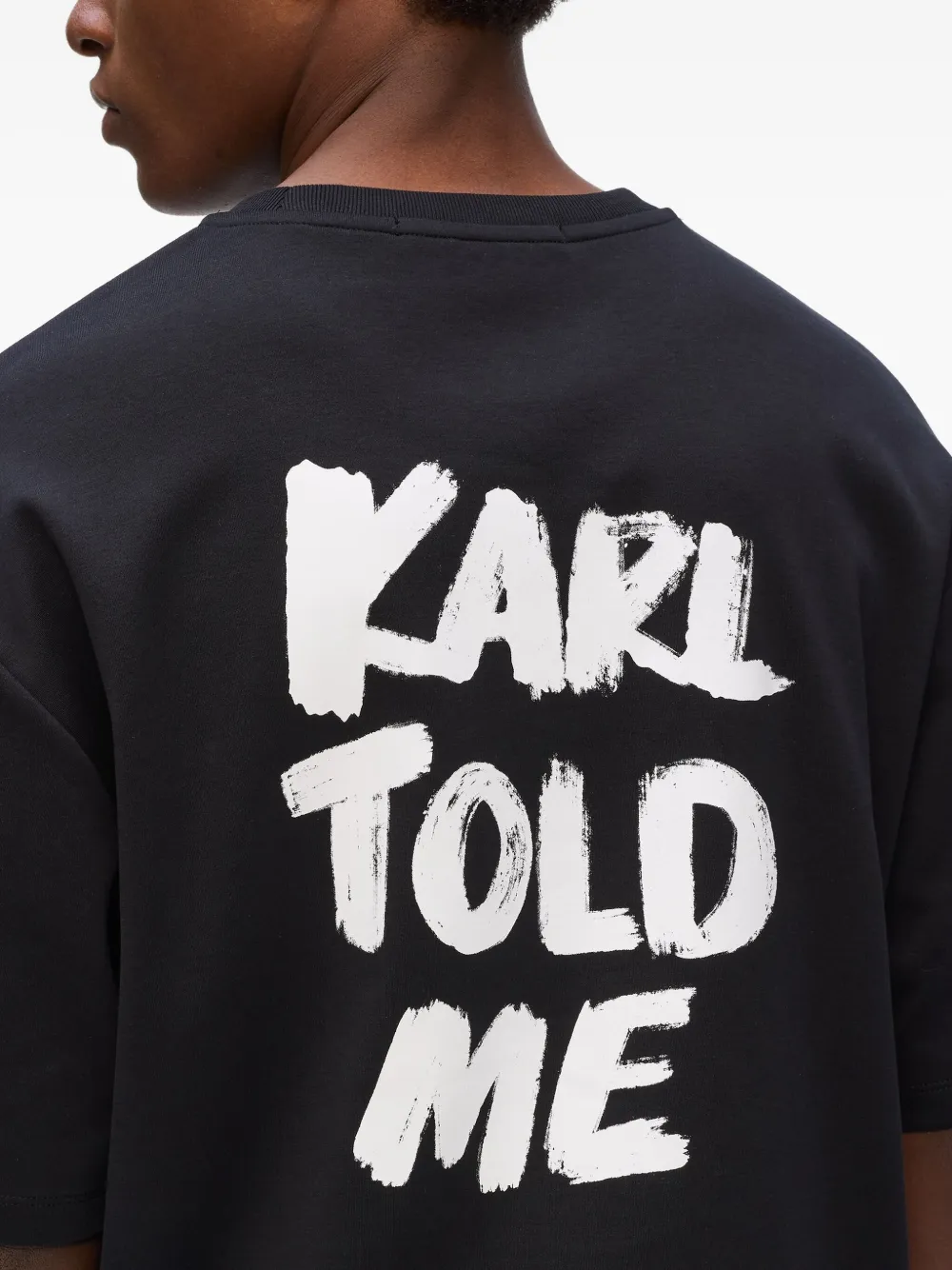 Karl Lagerfeld Karl Told Me T-shirt Zwart