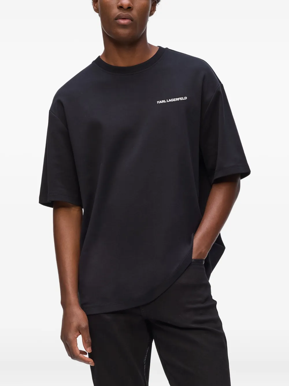 Karl Lagerfeld Karl Told Me T-shirt Zwart