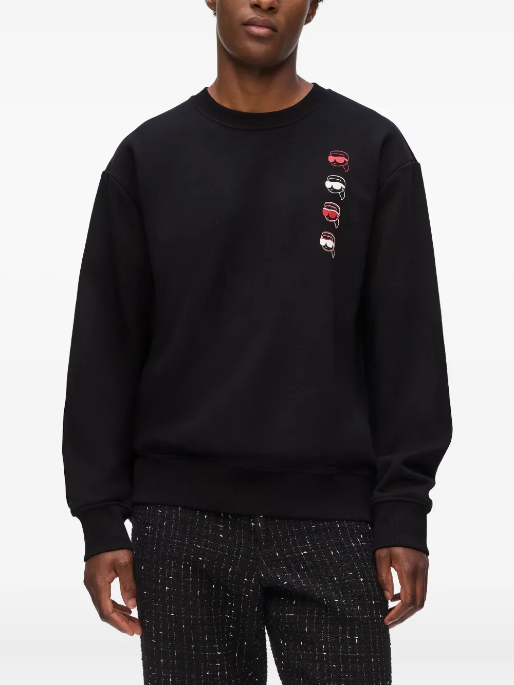 Karl Lagerfeld Ikon Fusion sweater Zwart