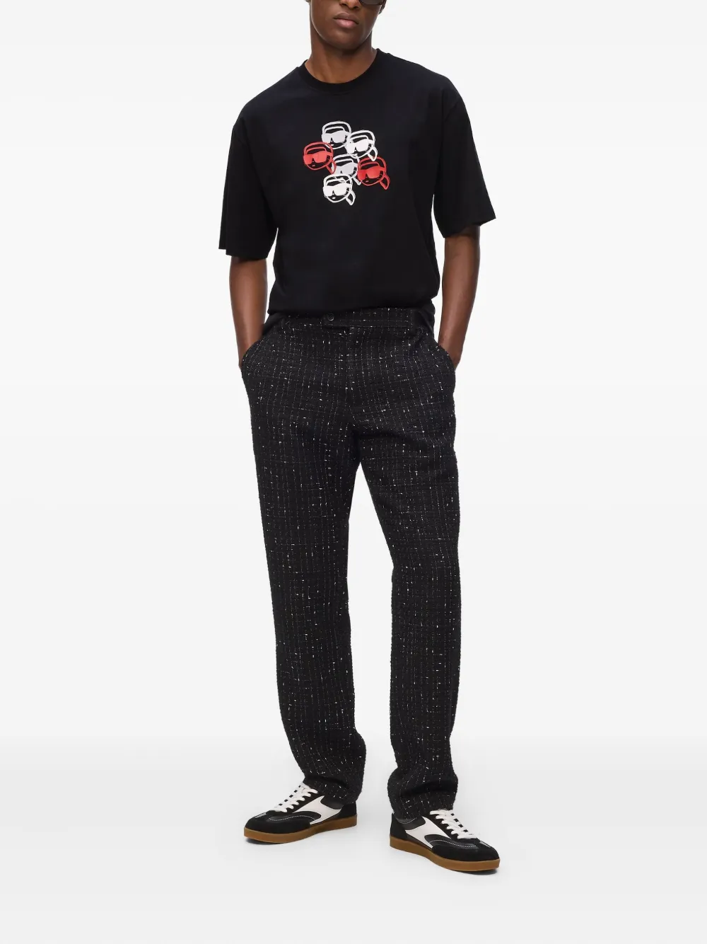 Karl Lagerfeld T-shirt met print - Zwart