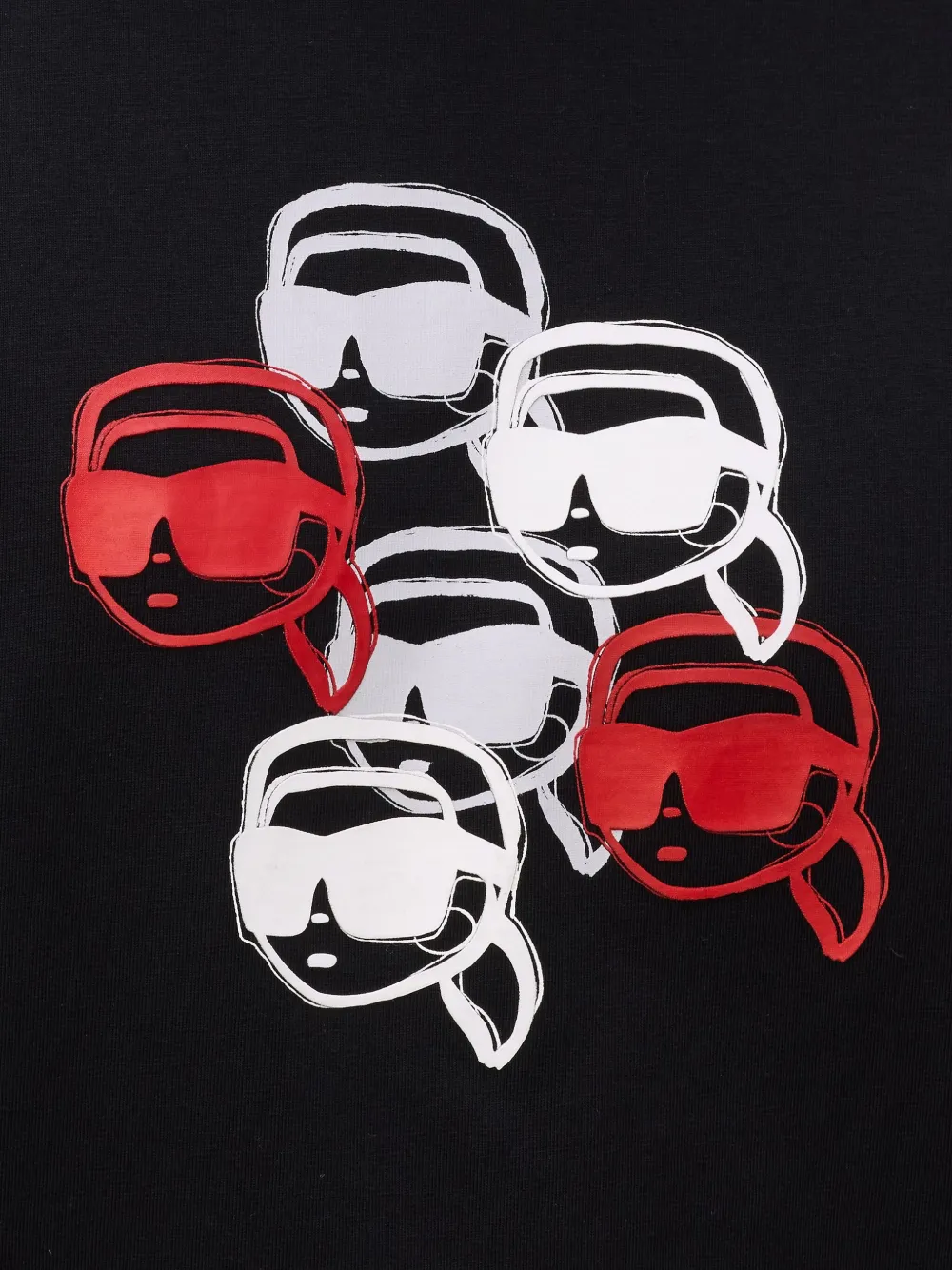 Karl Lagerfeld Graphic Short-sleeve T-shirt In Black