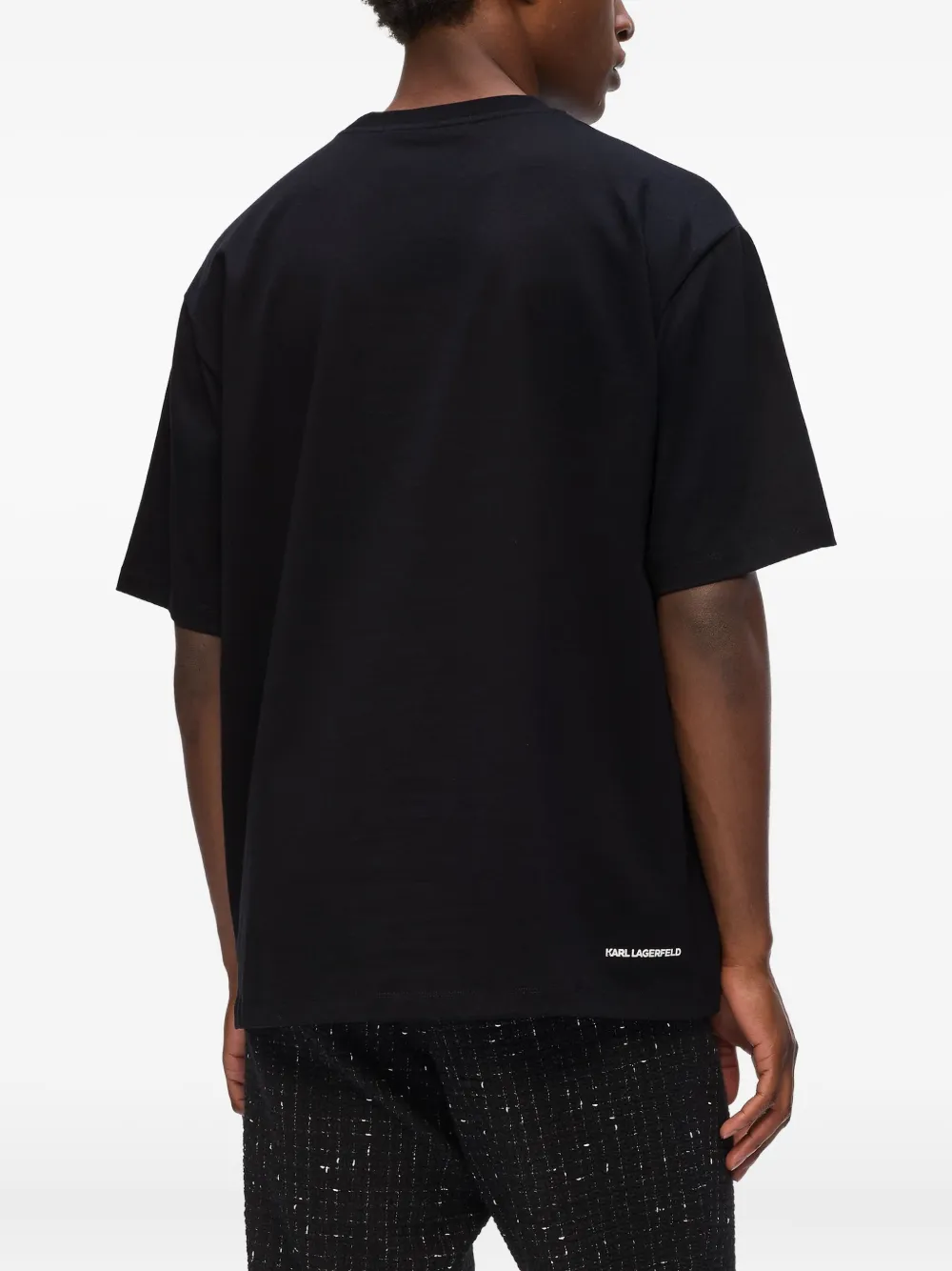 Karl Lagerfeld Graphic Short-sleeve T-shirt In Black