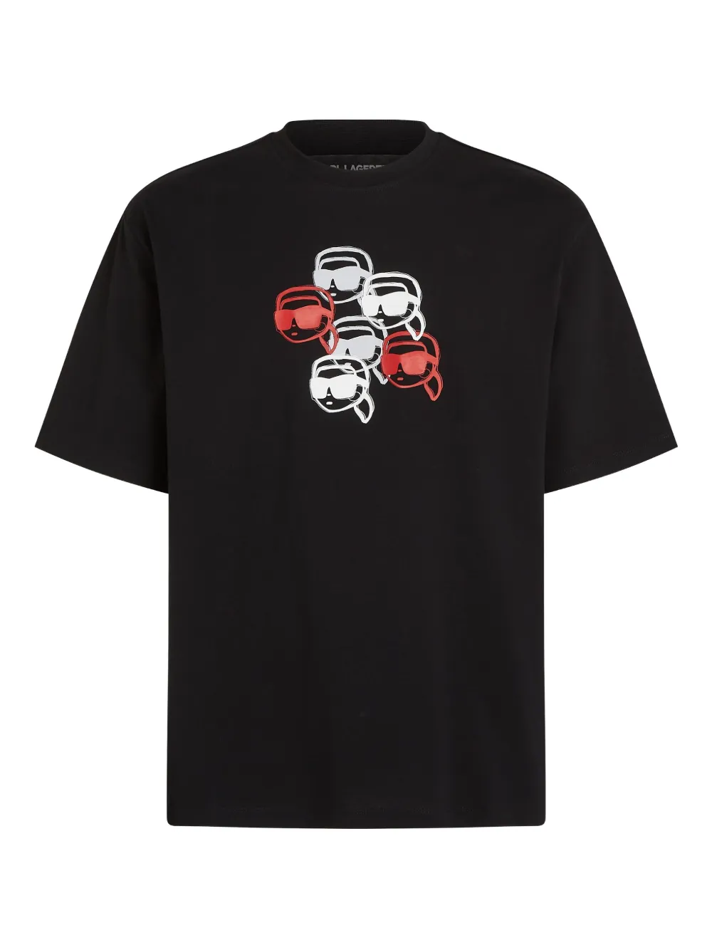 Karl Lagerfeld graphic short-sleeve T-shirt | Black | Image 1