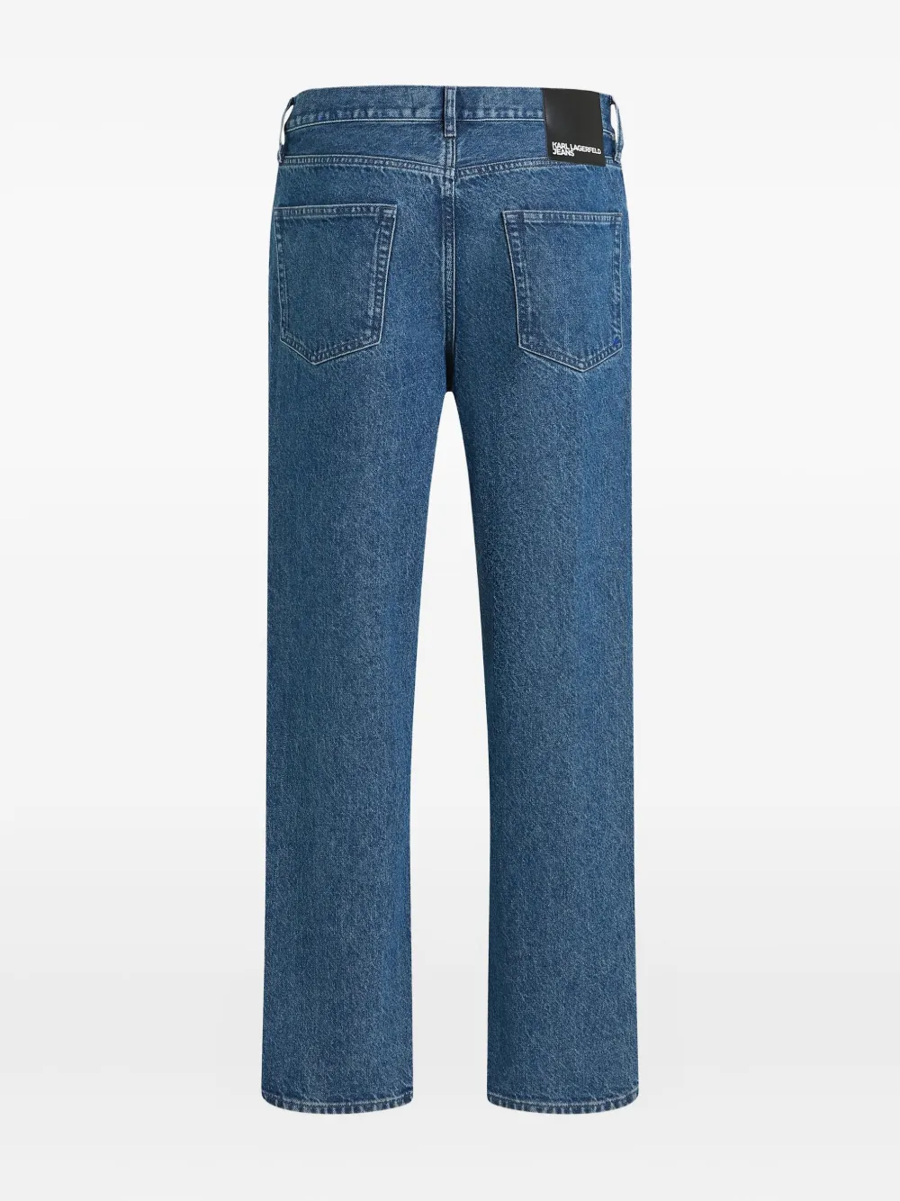 Karl Lagerfeld Jeans Logo-patch Jeans In Blue