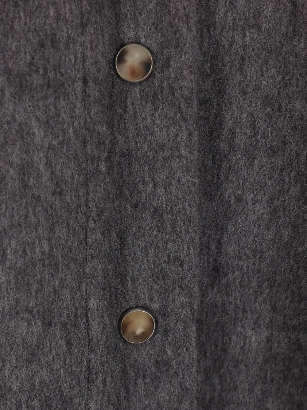 Brunello Cucinelli Wollen blouse met knopen Grijs
