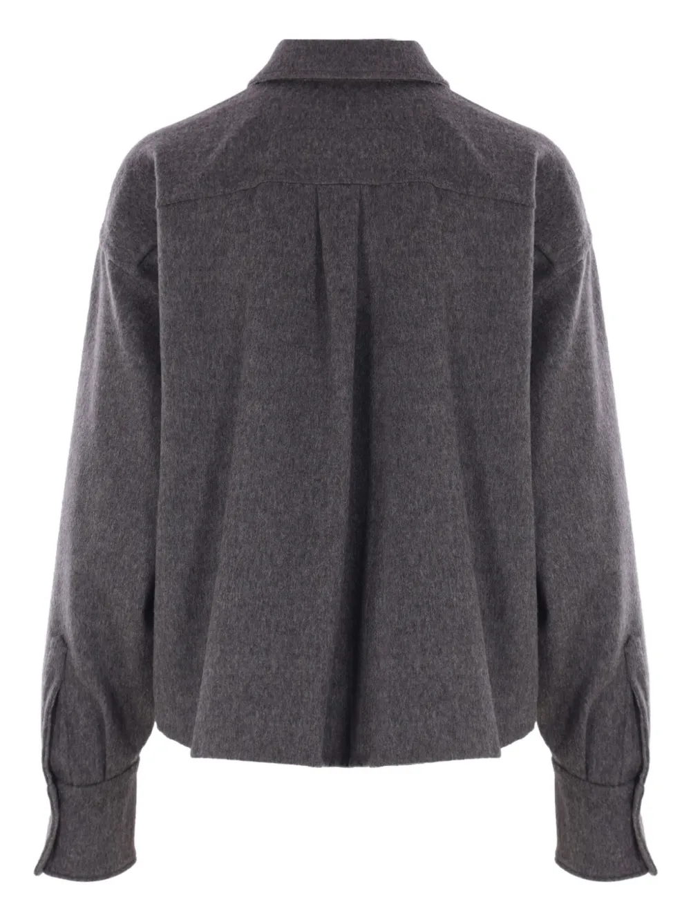 Brunello Cucinelli horn-button wool shirt | Varsity Jackets | Image 2