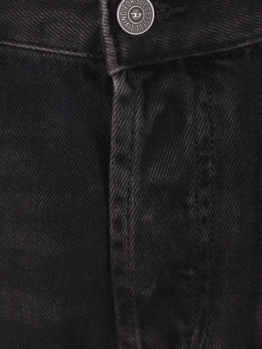 Diesel Logo-patch Jeans In Black