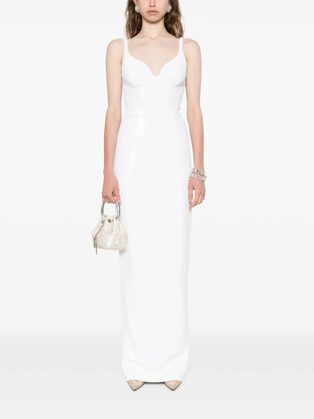 SILK LOVE & LACE Anais jurk Wit