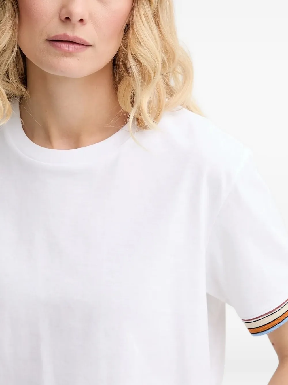 PS Paul Smith stripe-trimmed T-shirt | T-Shirts & Jersey Shirts | Image 2