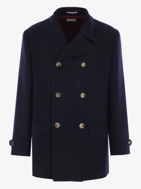 Brunello Cucinelli double-breasted wool coat
