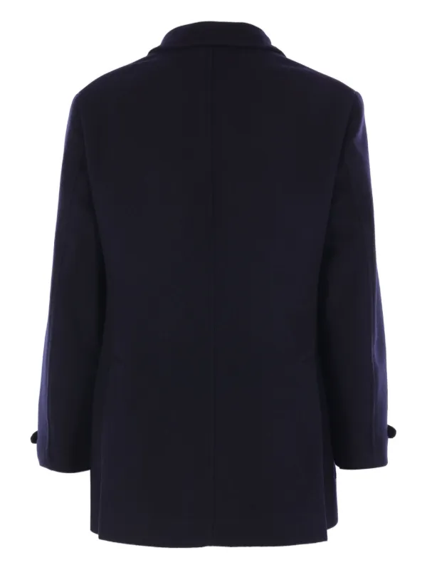 Brunello Cucinelli double-breasted Wool Coat | Blue Brunello Cucinelli double-breasted Wool Coat | Blue