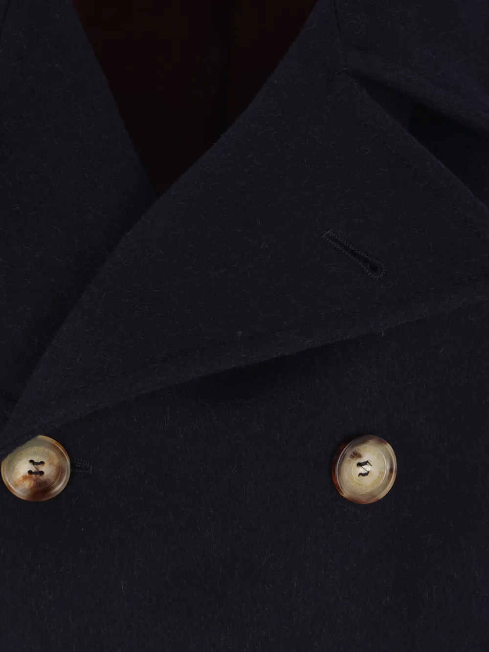 Brunello Cucinelli double-breasted wool coat Blauw