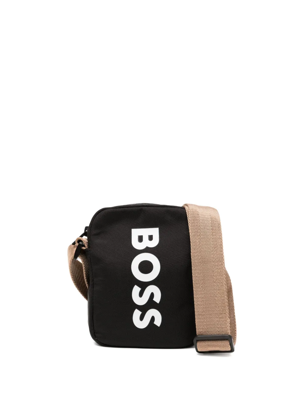 BOSS Kidswear Borsa a spalla con stampa logo - Nero