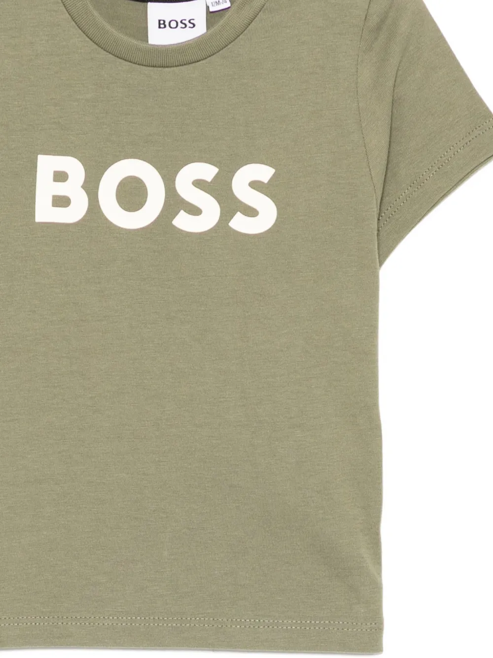 BOSS Kidswear T-shirt met logoprint Groen