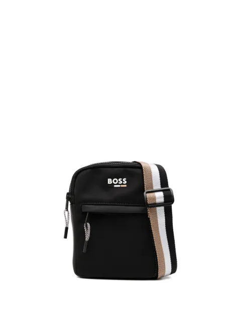 BOSS Kidswear logo-embossed shoulder bag
