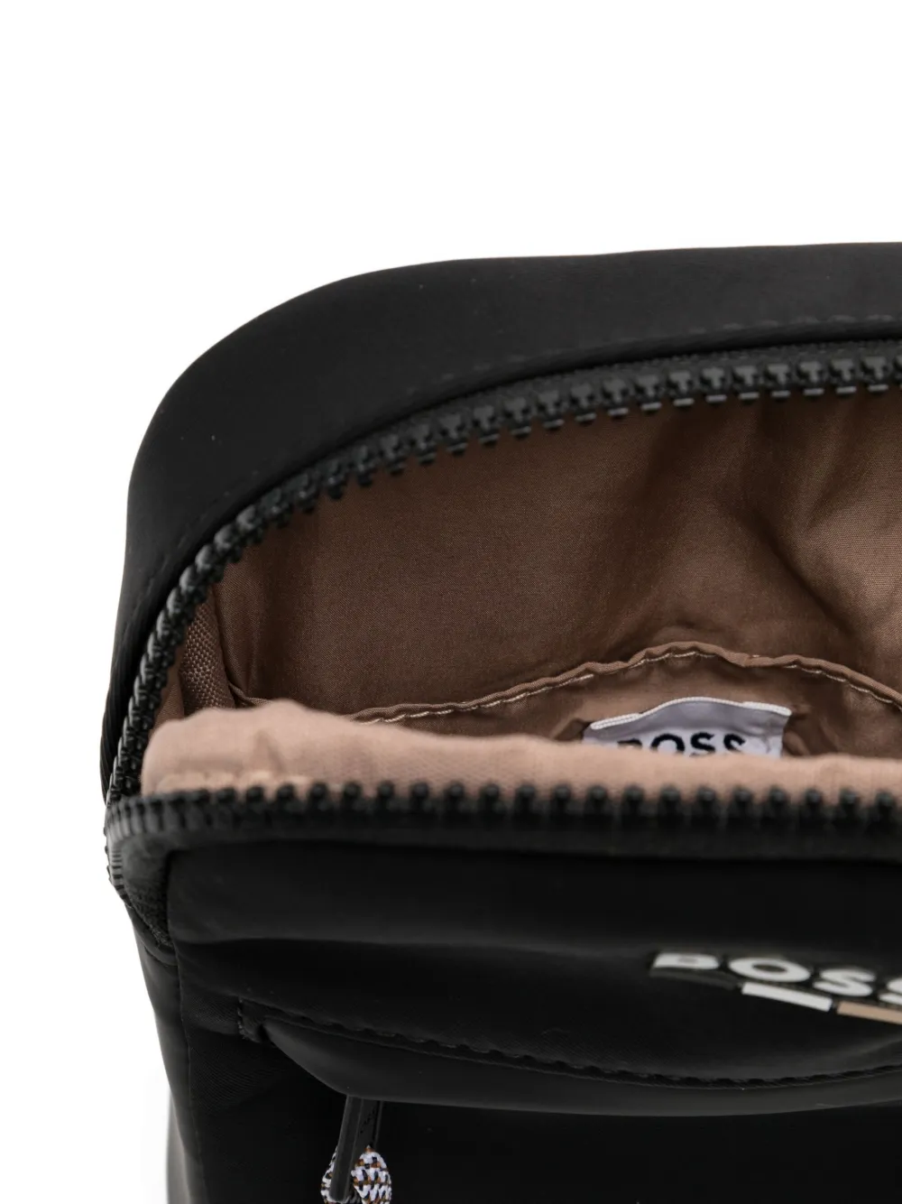 BOSS Kidswear Schoudertas met logo-reliëf Zwart