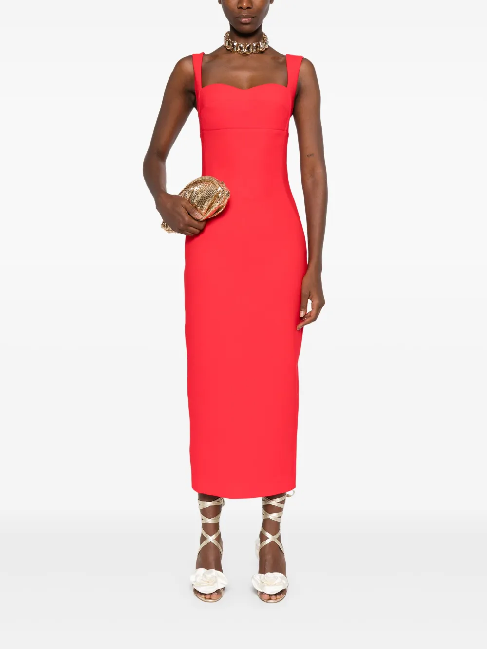 SILK LOVE & LACE Theodora jurk - Rood