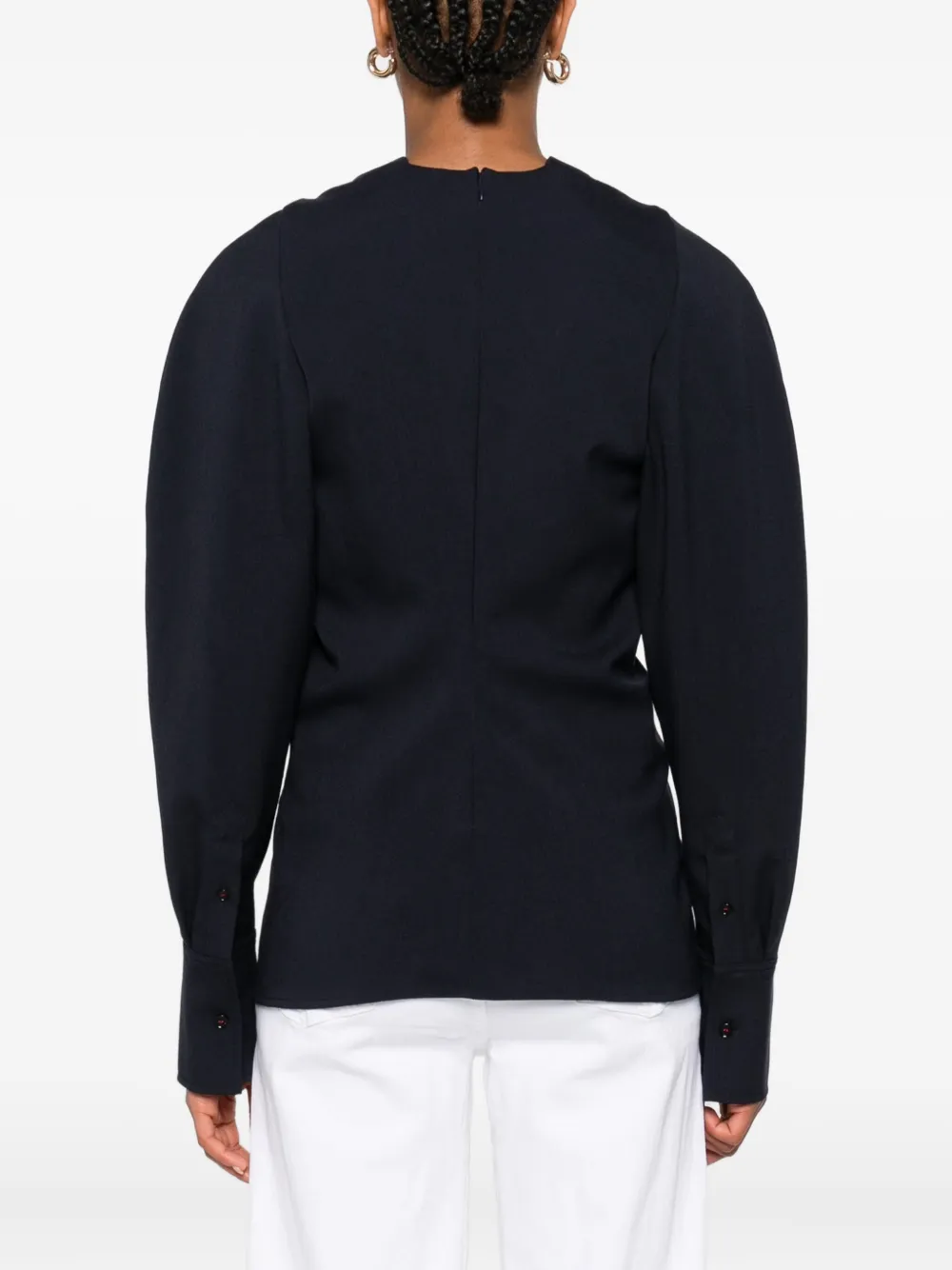 Victoria Beckham Blouse met lange mouwen Blauw