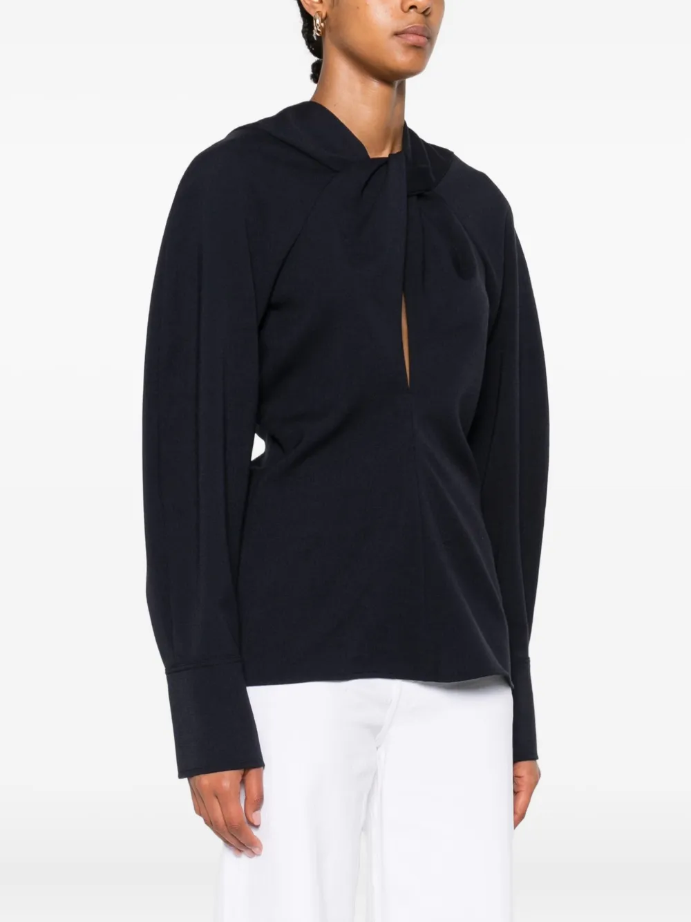 Victoria Beckham Blouse met lange mouwen Blauw