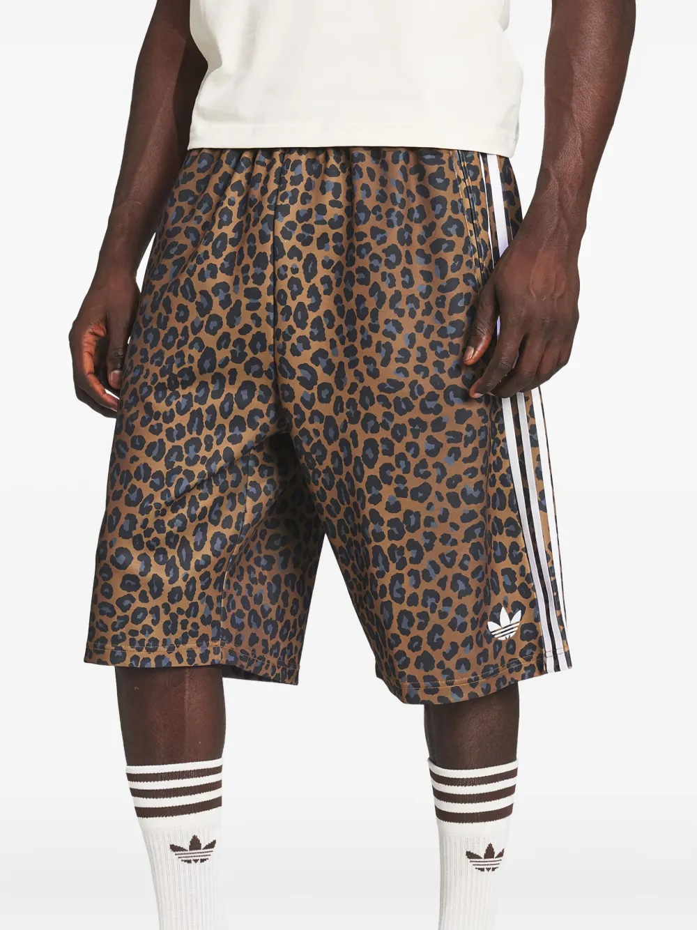 adidas leopard-print shorts | Track & Running Shorts | Image 2